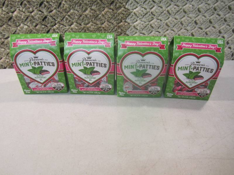 lot 68 image: Lot of 4 Boxes Pearsons Mint Pattie...