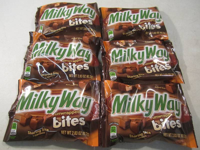 lot 87 image: Lot of 6 Bags Milky Way Bites Best ...