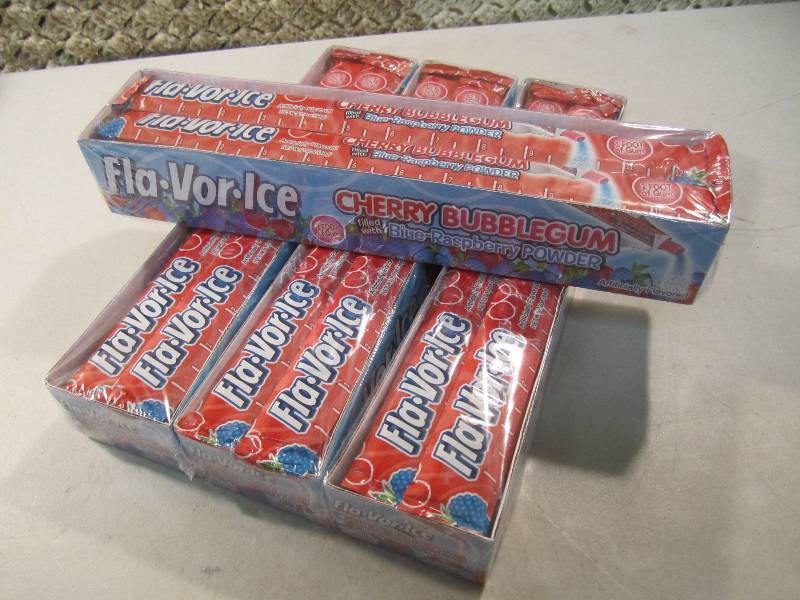 lot 92 image: Lot of 4 Boxes Fla-Vor-Ice Cherry B...