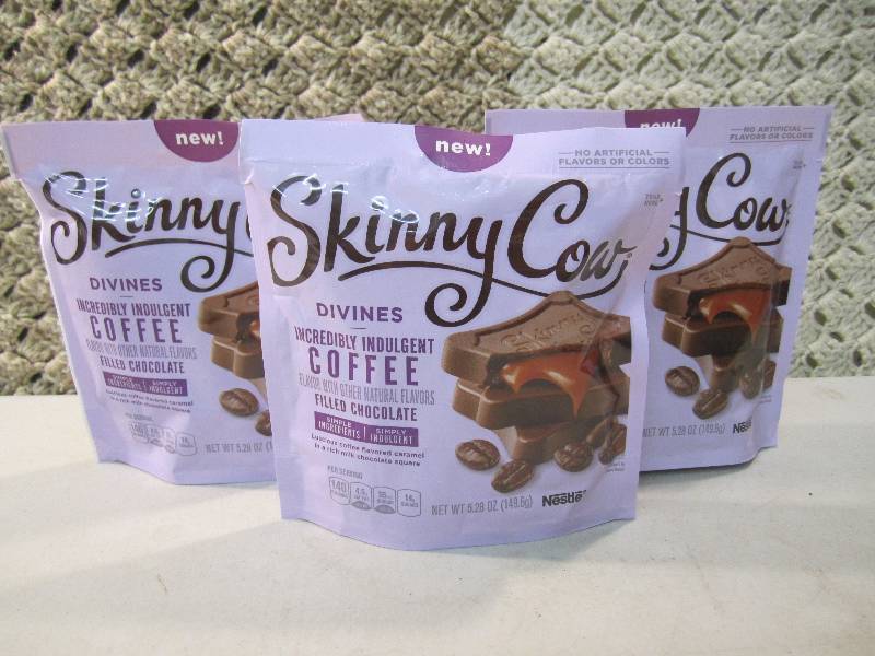 lot 96 image: Lot of 3 Bags Skinny Cow Divines Co...