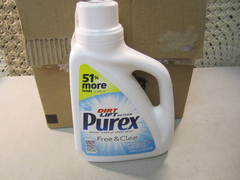 lot 116 image: Lot of 4 Purex Free & Clear Laundry...
