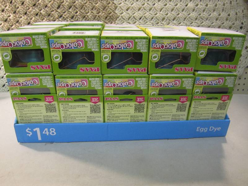 lot 120 image: Display Case of 45 Pass Egg Colorin...