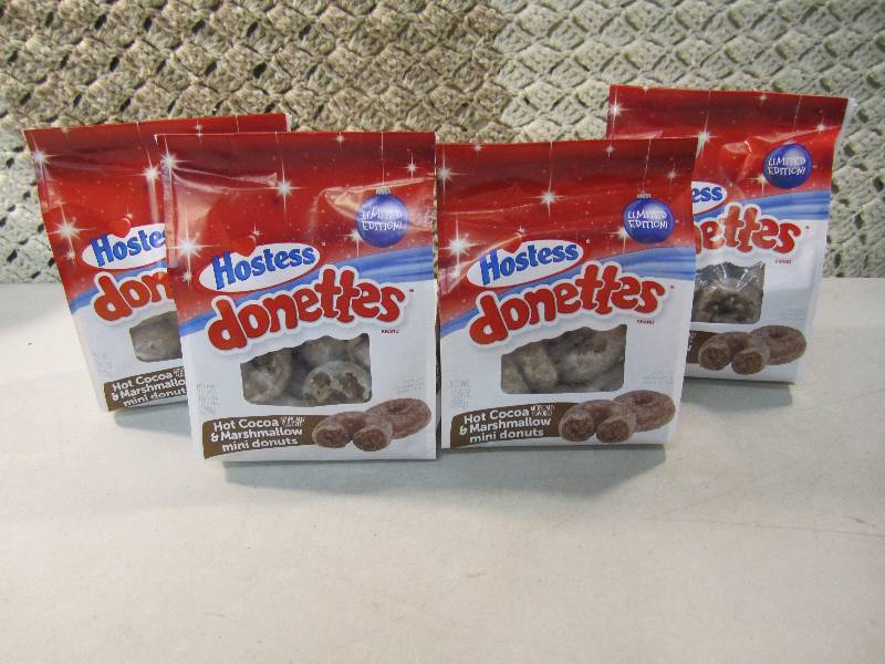 lot 135 image: Lot of 4 Bags Hostess Donettes Hot ...