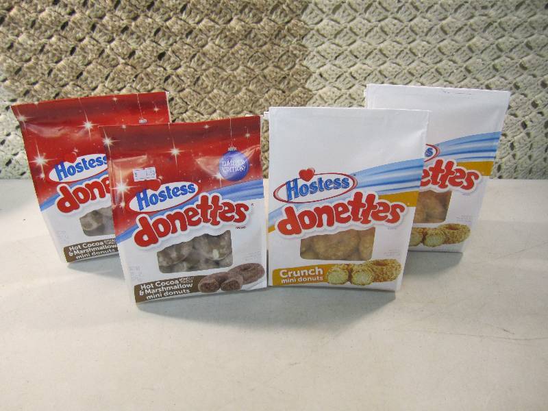 lot 139 image: Mixed Lot of 4 Bags Hostess Donette...
