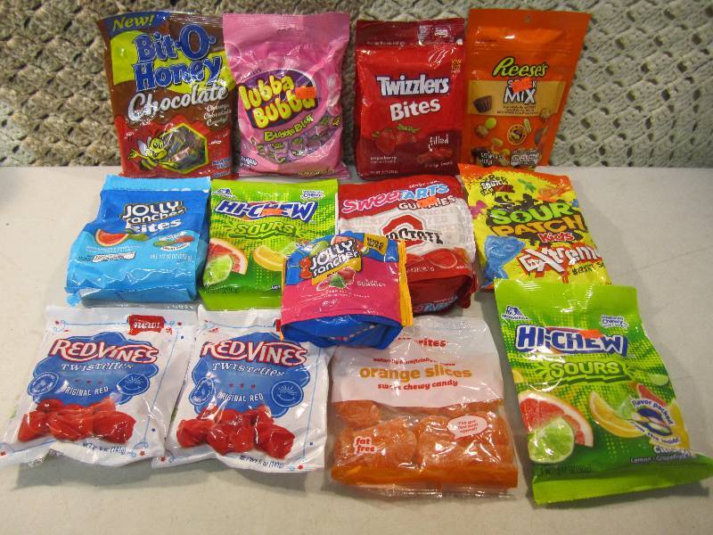 lot 150 image: Mixed Lot of Bagged Candy Best by d...