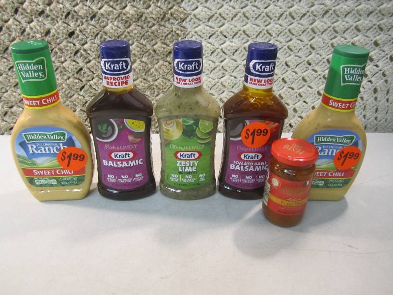 lot 158 image: Lot of Various Dressings Best by da...