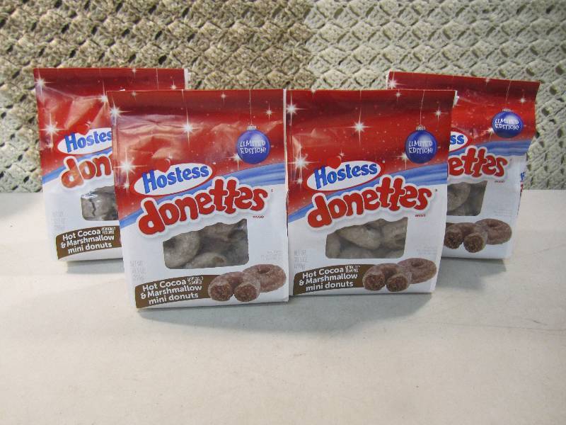 lot 160 image: Lot of 4 Bags Hostess Donettes Hot ...