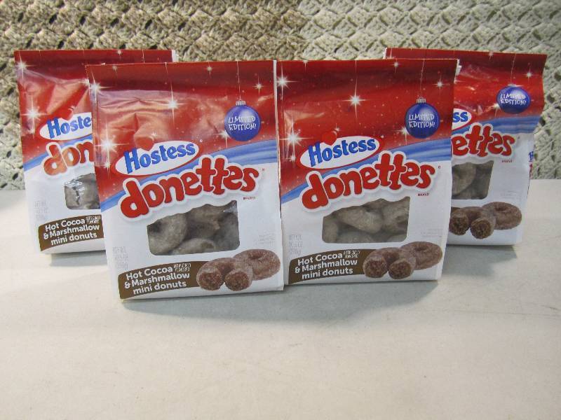 lot 161 image: Lot of 4 Bags Hostess Donettes Hot ...