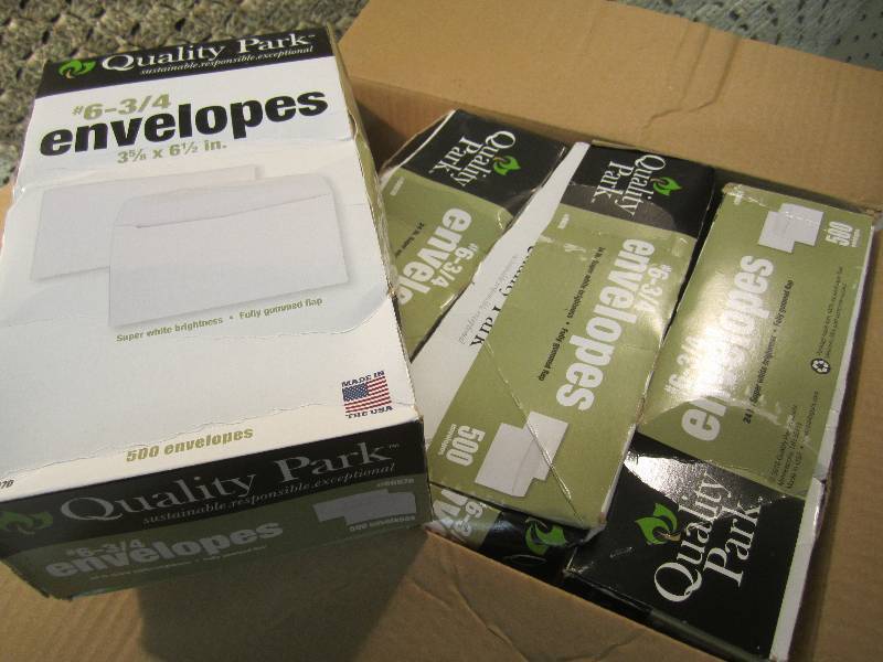 lot 169 image: Lot of 2000 Envelopes #6-34 Size 3...