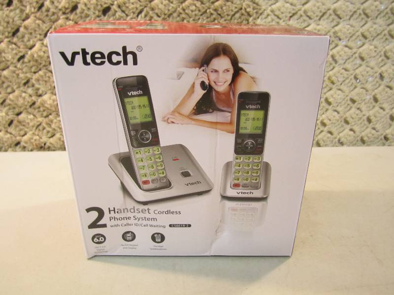 lot 186 image: Vtech 2 Handset Cordless Phone Syst...