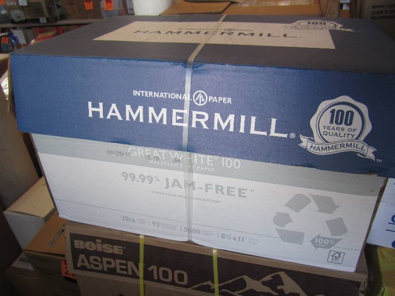 lot 190 image: Case of 5000 Sheets 8.5 x 11 Whit...