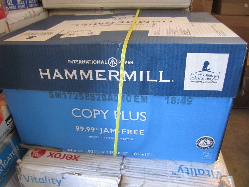 lot 193 image: Case with 9 Reams 4500 Sheets 8.5 ...