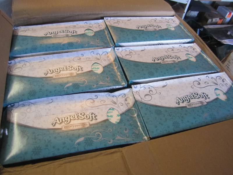 lot 213 image: Case of 30 Boxes Angel Soft 2-Ply F...