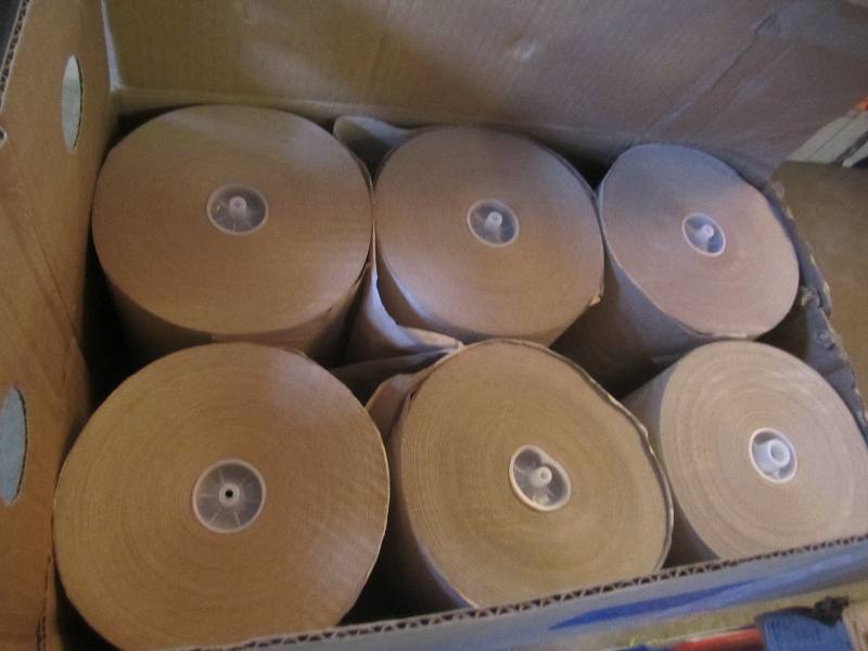 lot 220 image: Case of 6 Brown High Capacity Roll ...