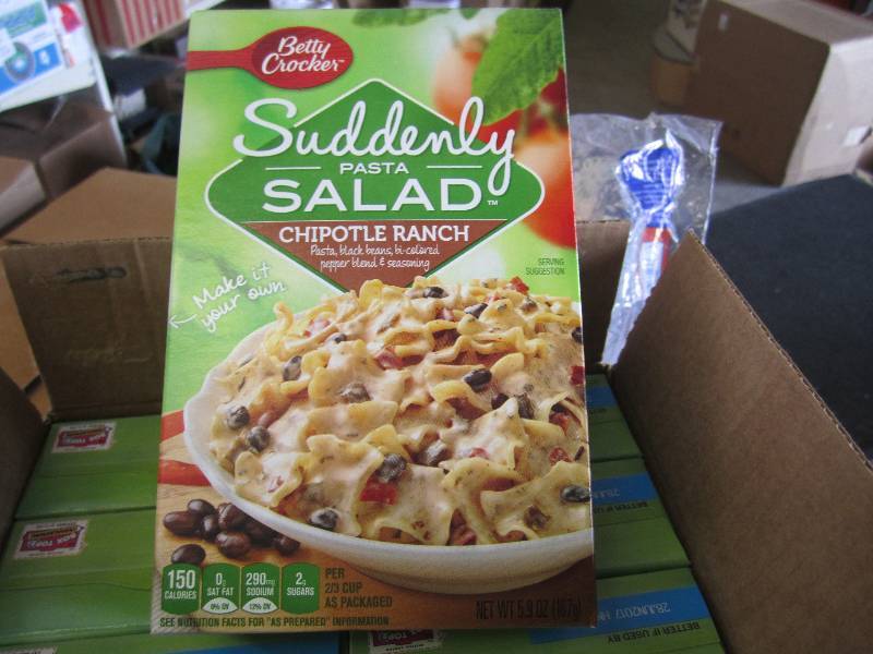 lot 242 image: 2 Cases of Suddenly Salad Pasta Chi...