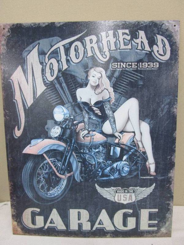 lot 47 image: Motorhead metal Sign 12 12 x 16