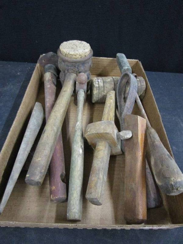 lot 80 image: Assorted Wood Tools and Misc