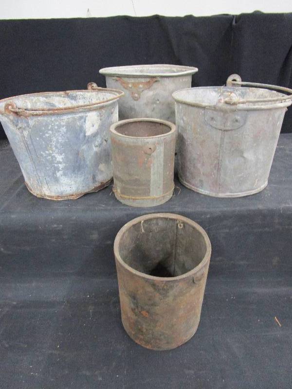 lot 86 image: Various Rustic Pails