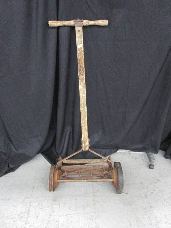 lot 113 image: Rustic Push Mower