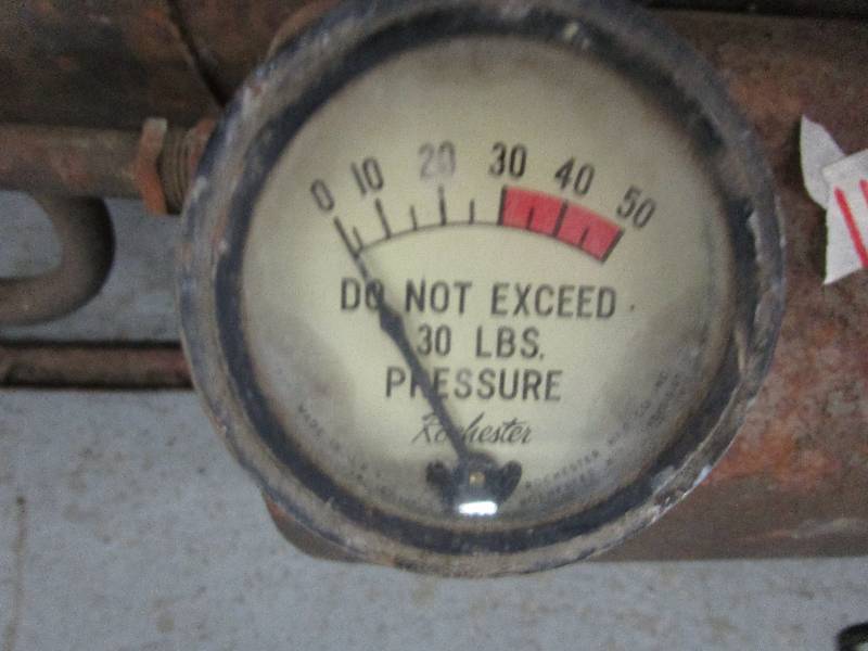 lot 117 image: Rochester Torch, Old Gas Can and Pesssure Can