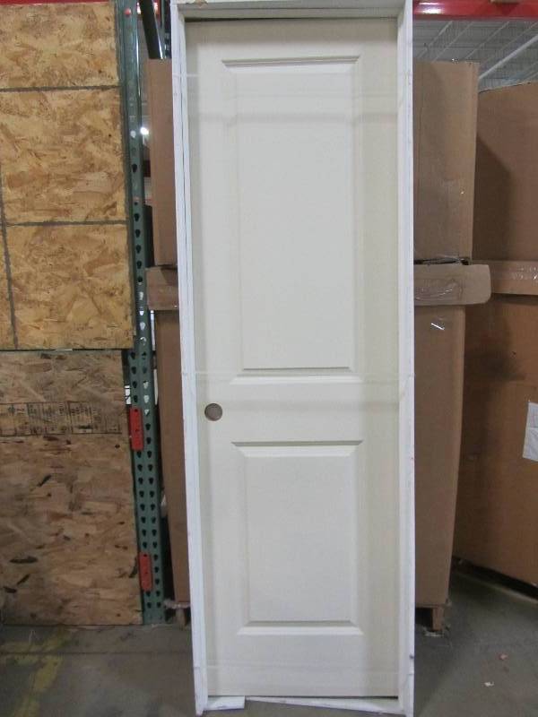 lot 7 image: Masonite  24 in. x 80 in. Solidoor 2-Panel Square Top Top Solid-Core Smooth Primed Composite Single Prehung Interior Door