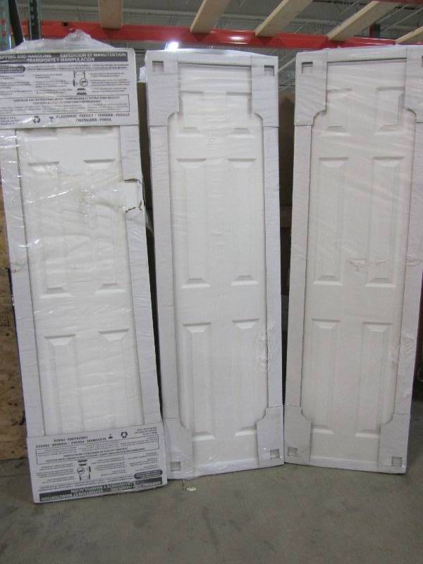lot 13 image: TRUporte 48 in. x 80 in. 106 Series Composite White Interior Sliding Door (x3)