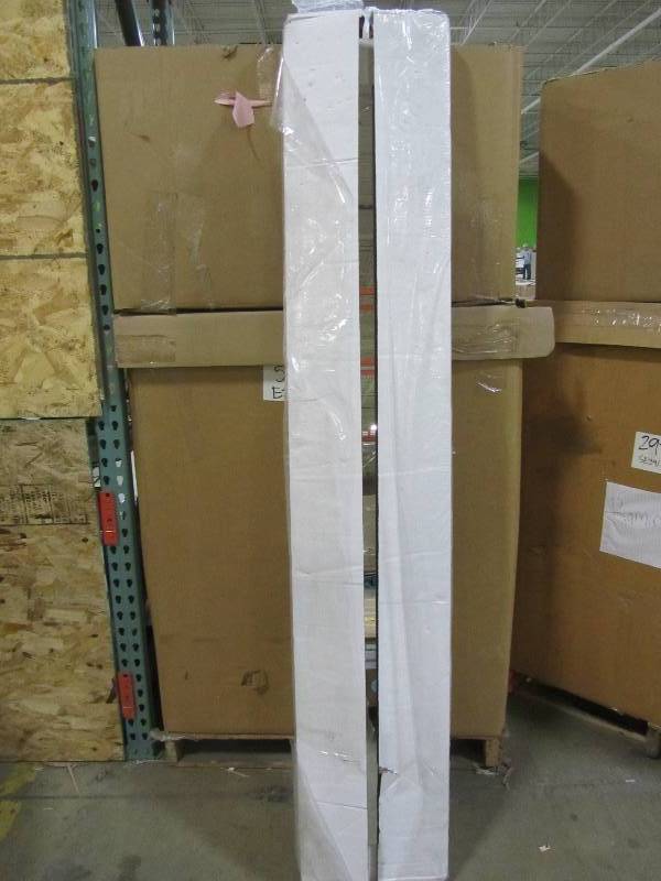 lot 16 image: Impact Plus 24 in. x 80 in. Mir-Mel Mirror Solid Core Primed MDF Interior Closet Bi-Fold Door with White Trim