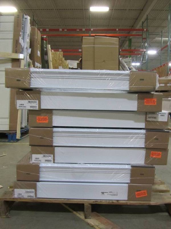 lot 47 image: American Craftsman 29.75 in. x 57.25 in. Double Hung White Vinyl Window (x7)