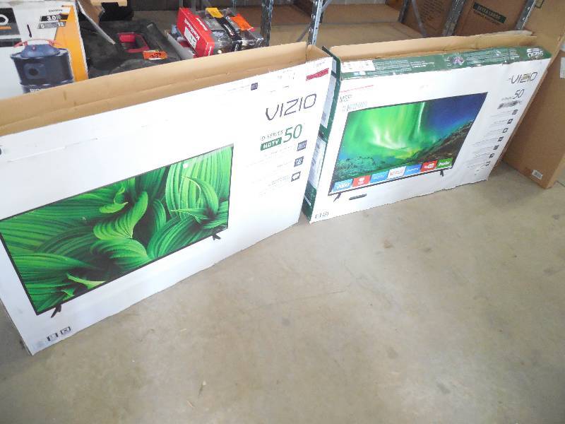 lot 94 image: (2) 50 VIZIO TVS - PARTS OR REPAIR