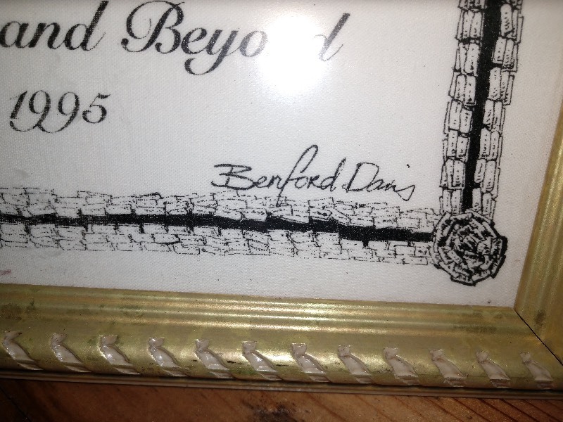 lot 8 image: Framed New Orleans Second Line Handkerchief Signed