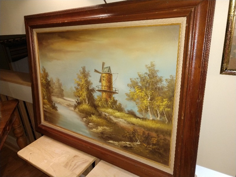 lot 19 image: Windmill Painting
