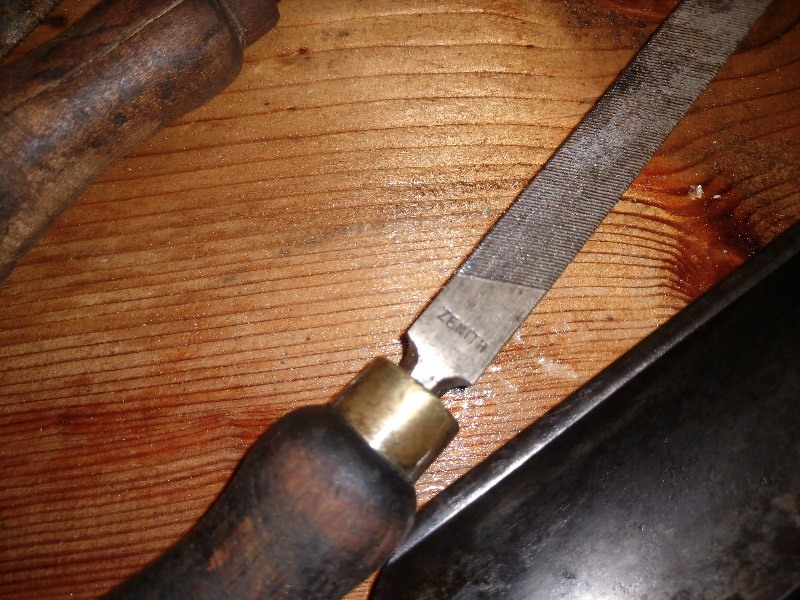 lot 63 image: DG Barton Wood Chisel, Zenith File, Files