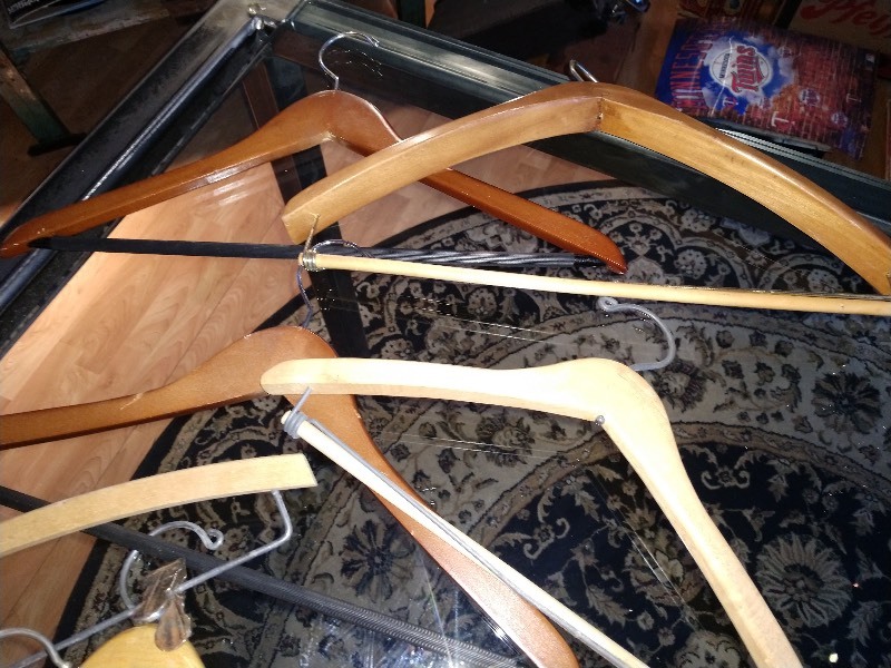 lot 79 image: Wooden Hangers