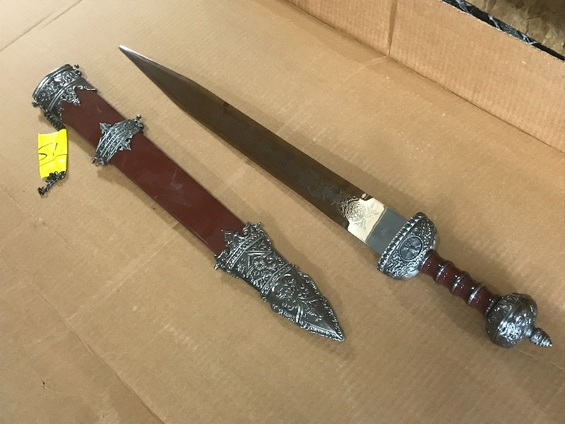 lot 51 image: Decorative Chinese Sword With Sheat...