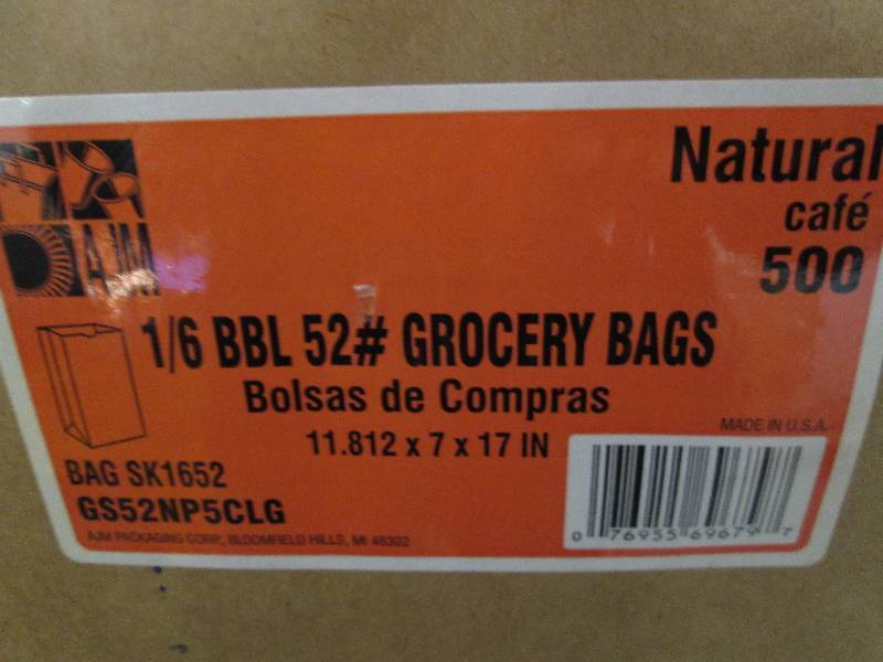 lot 4 image: Gen-Pak Corp 16 BBL Grocery Bag 50...