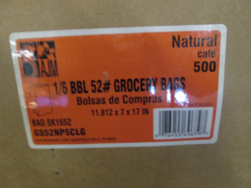 lot 5 image: Gen-Pak Corp 16 BBL Grocery Bag 50...