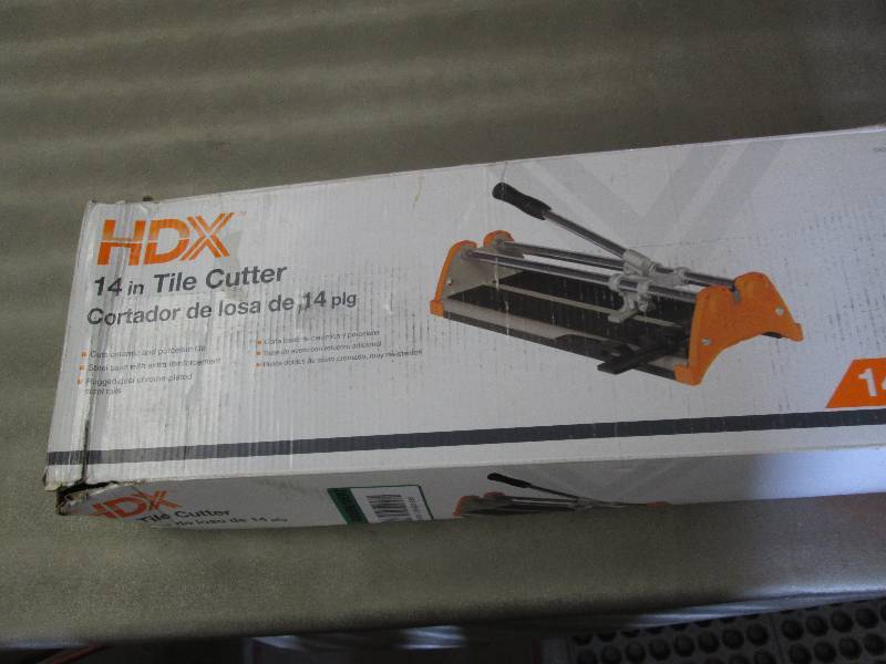 lot 311 image: HDX 14 in. Rip Ceramic Tile Cutter ...