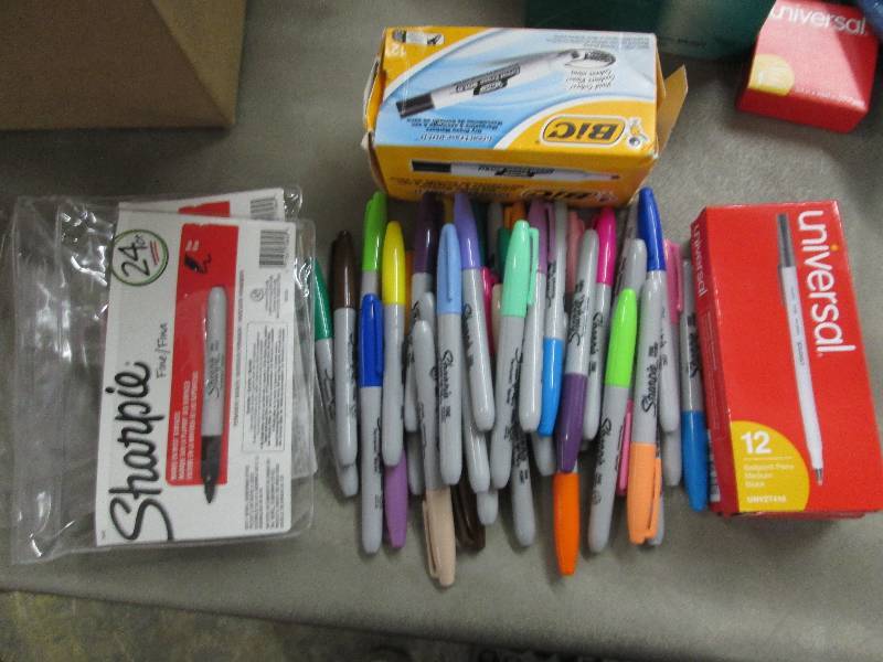 lot 16 image: Large Lot of Colored Shapie Markers...