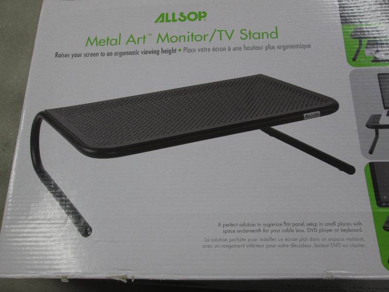 lot 42 image: Alsop metal Art Monitor Stand Retai...