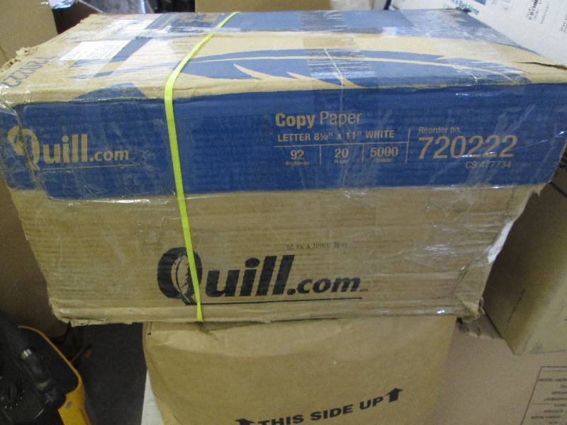lot 77 image: Case of Quill Copy Paper 8.5x11 20 ...