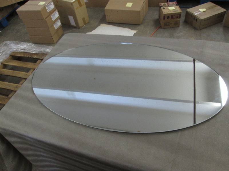 lot 129 image: 38 inch Oval Mirror...