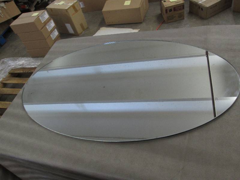 lot 131 image: 38 inch Oval Mirror...