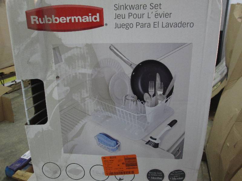 lot 199 image: Rubbermaid Antimicrobial Sinkware S...