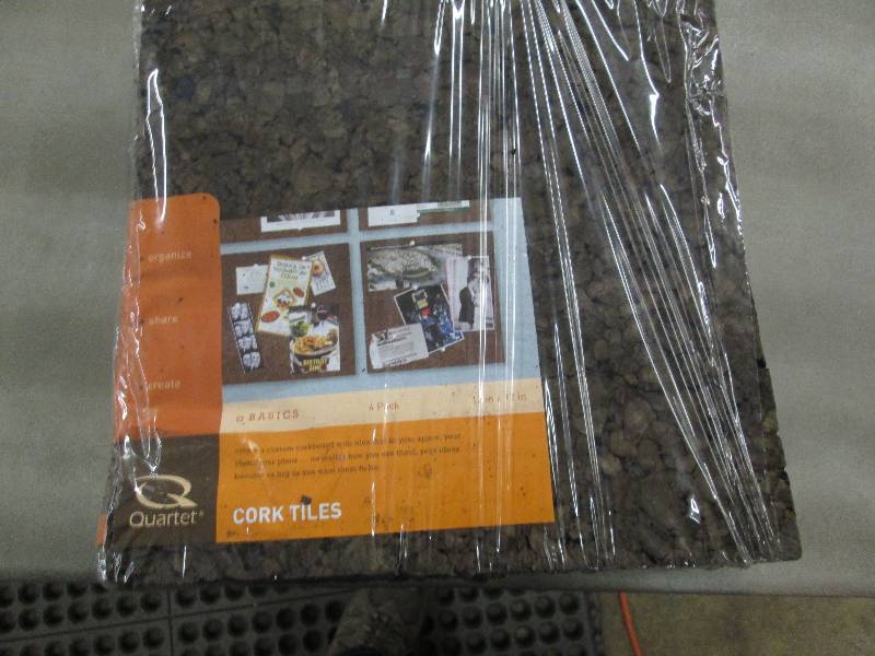 lot 220 image: Quartet 12x12 inch Cork Tile (4 pc)...
