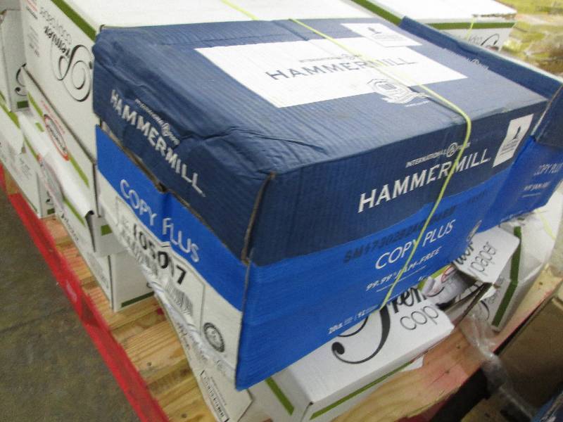 lot 241 image: Hammermill Copy Paper, 20lb, 8-12 ...