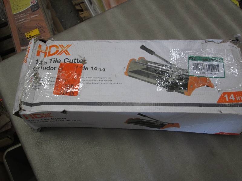 lot 276 image: HDX 14 in. Rip Ceramic Tile Cutter ...