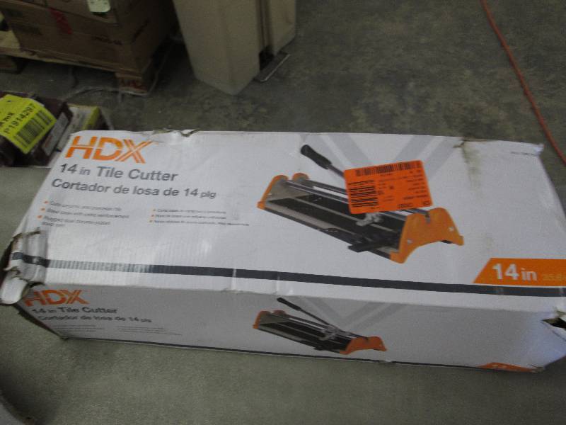 lot 277 image: HDX 14 in. Rip Ceramic Tile Cutter ...