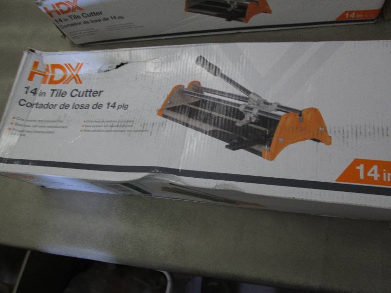 lot 287 image: HDX 14 in. Rip Ceramic Tile Cutter ...