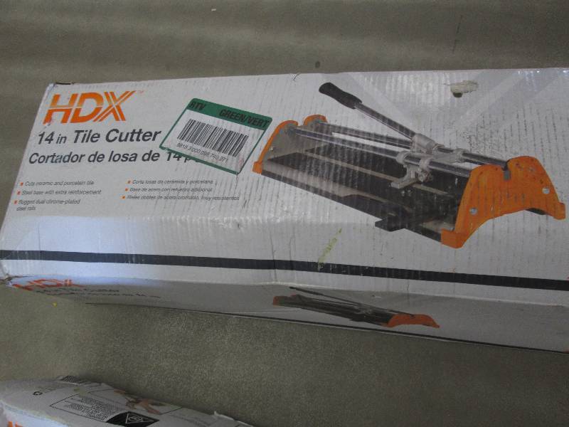 lot 288 image: HDX 14 in. Rip Ceramic Tile Cutter ...
