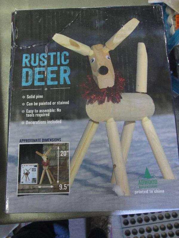 lot 297 image: Rustic Deer...